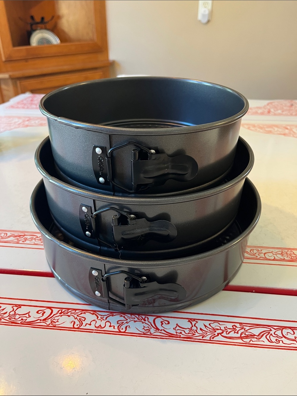 Wilton Gray Nonstick Springform Pan Set - 3 Piece - Unused